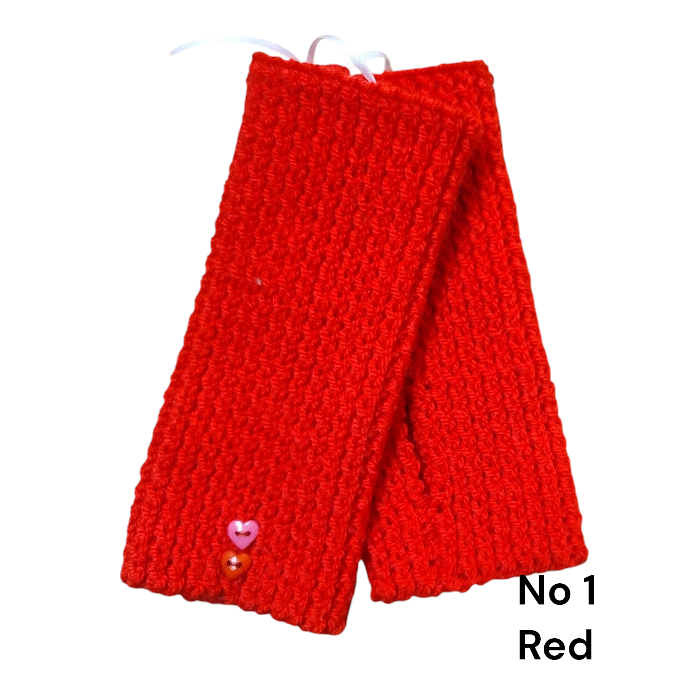 Lindy Lou Hand Knitted Wristies with Buttons