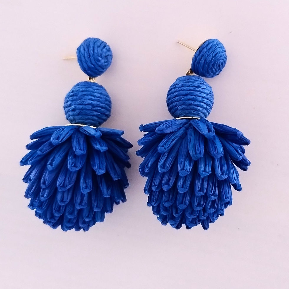Thumbnail: Narratives Hoola Hoola Raffia Earrings