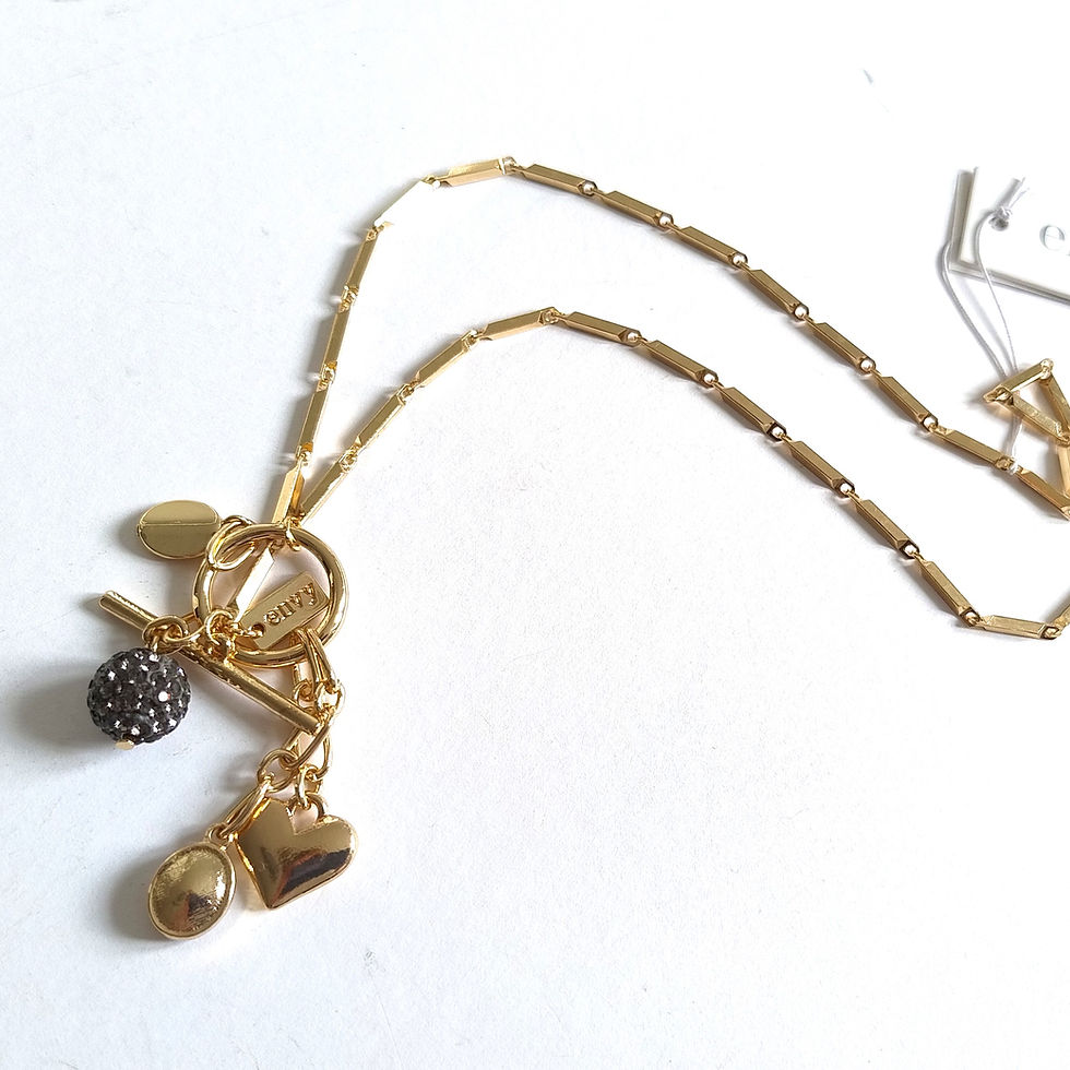 Thumbnail: Envy 4068 Multi Charm Short Necklace