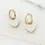 Thumbnail: Envy 4123 Enamel Heart Hook Earrings