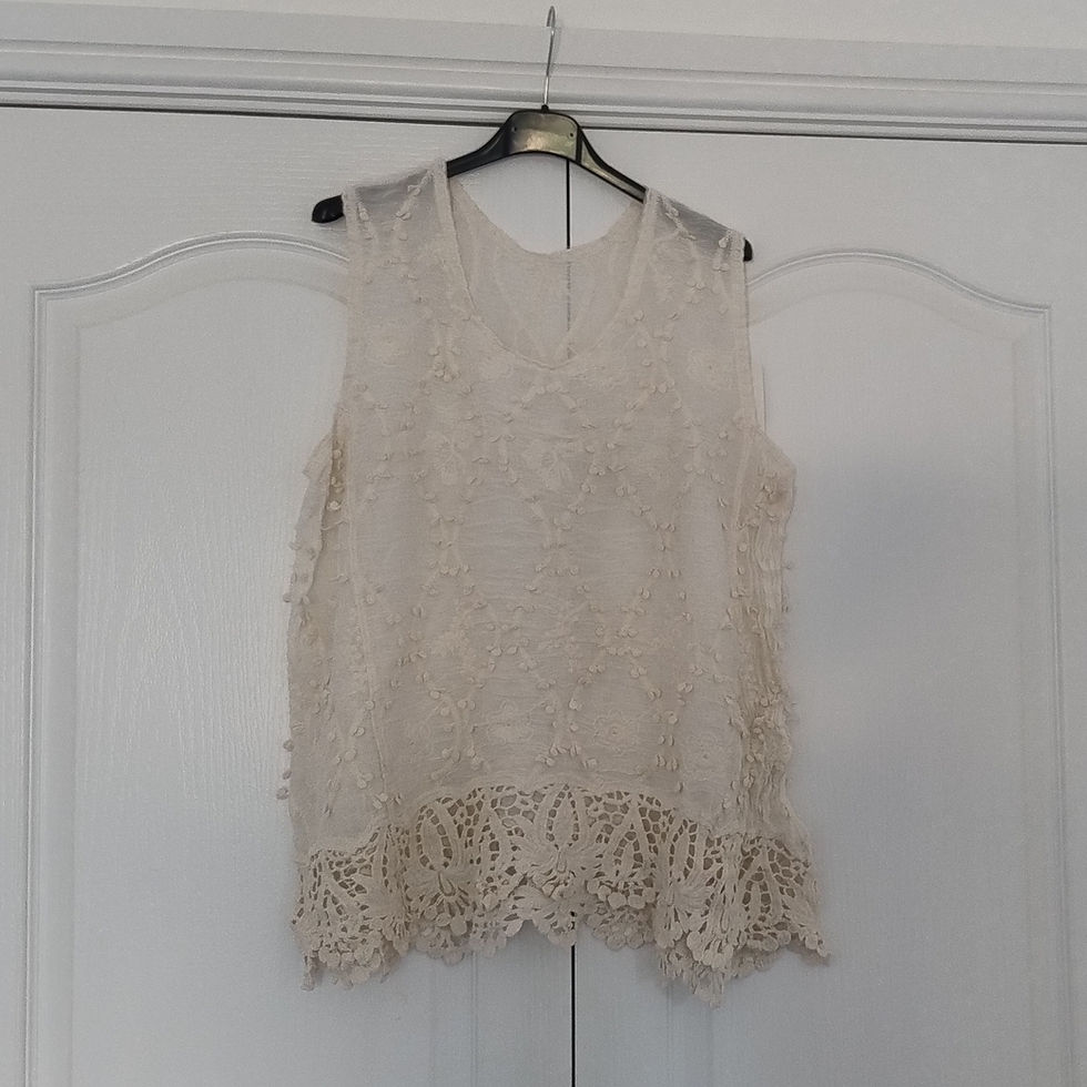 Thumbnail: Pom Pom Emboided Vest Top