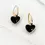 Thumbnail: Envy 4123 Enamel Heart Hook Earrings