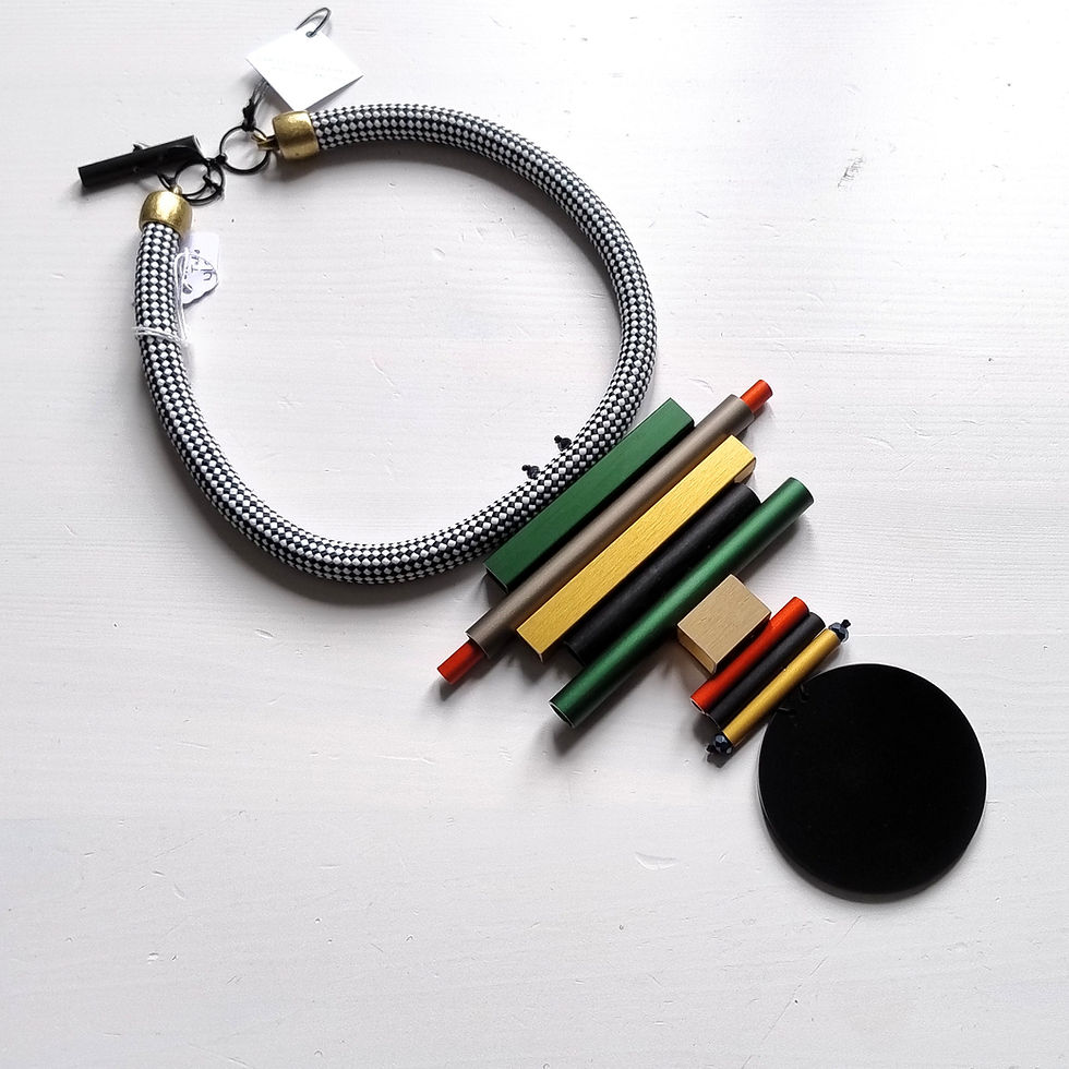 Thumbnail: Christina Brampti Block Tube Necklace 1934