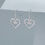 Thumbnail: Grace E102068 Crown in Heart Earrings