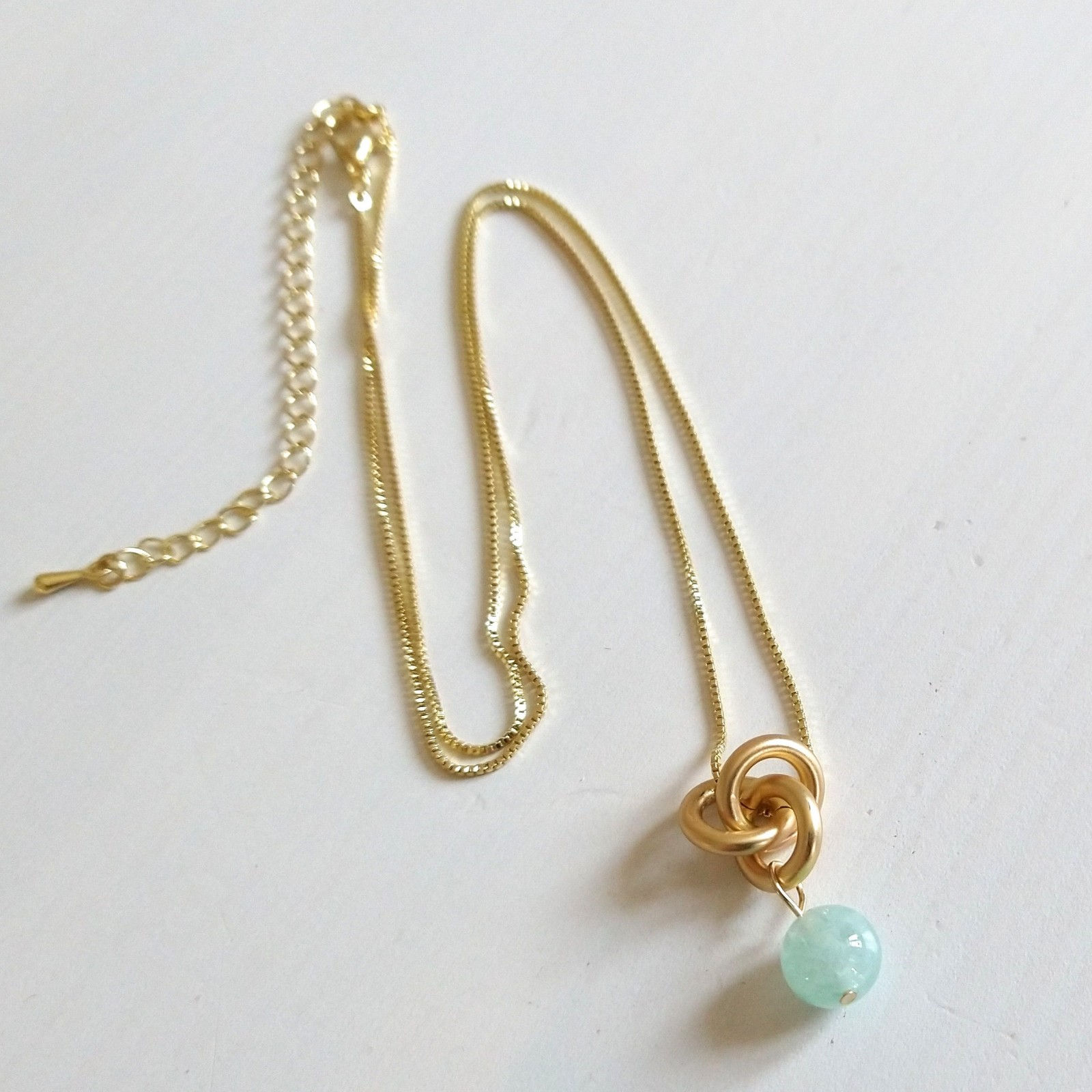 Grace N602532 Gem stone with a Twist Short Necklace