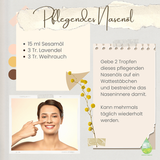 DIY Rezept mit ätherischen Ölen von doterra für ein pflegendes Nasenöl