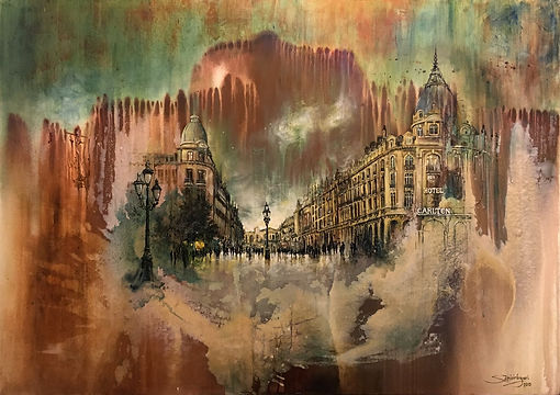 Lille, peinture de Sepideh Yari