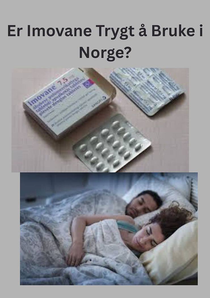 Er Imovane trygt å bruke i Norge? Les denne komplette guiden for nye brukere med detaljer om dosering, bivirkninger, fordeler og hvordan du trygt kan Kjøp Imovane 7,5 mg i Norge.
