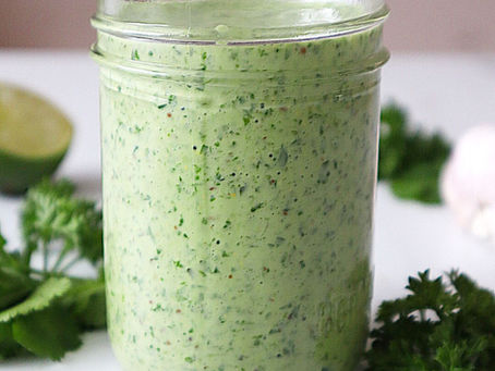 VINAIGRETTE CRÉMEUSE AU YOGOURT ET HERBES