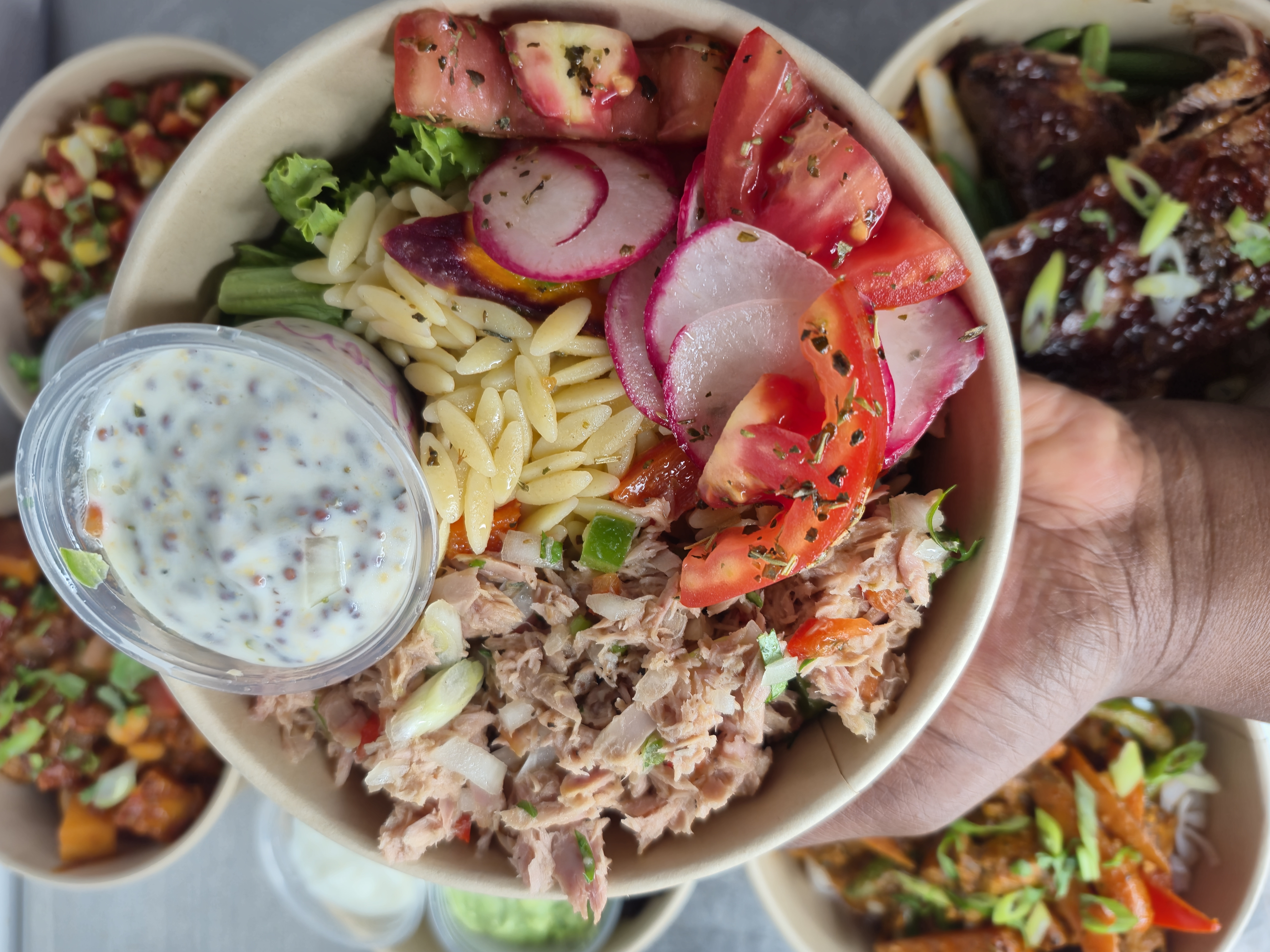 Arranged Food and Objects