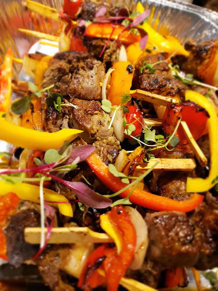 Arranged Food and Objects