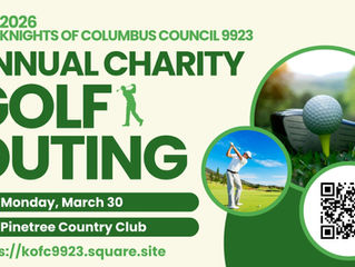 Knights of Columbus Charity Golf Outing - March 30