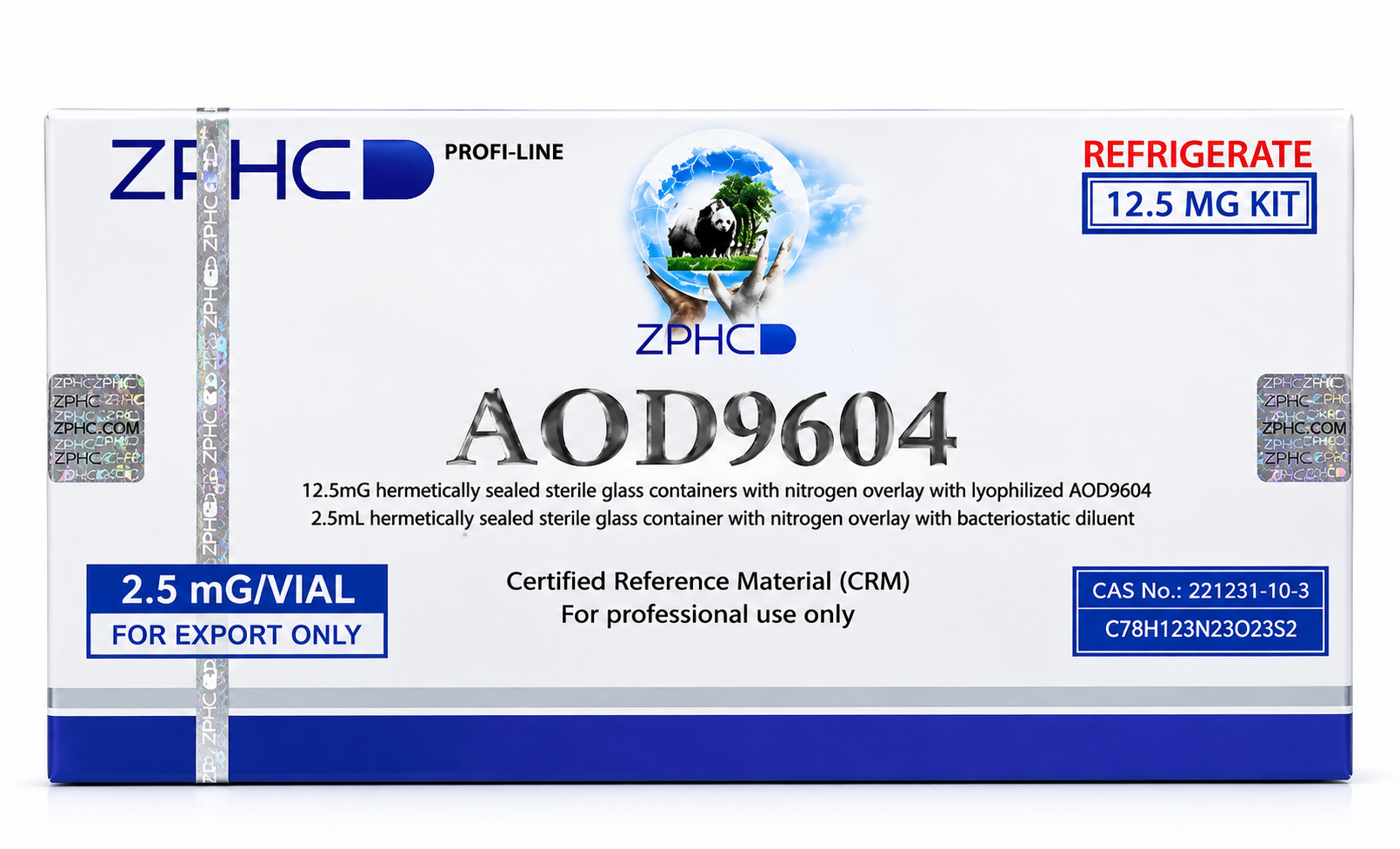 AOD-9604 12.5 MG (5 FRASCO / 2.5 MG) - ZPHC