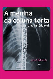 Capa do livro A Menina da Coluna Torta, por Julia Barroso
