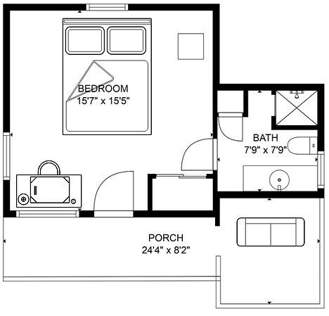 Cottage 1 Floorplan