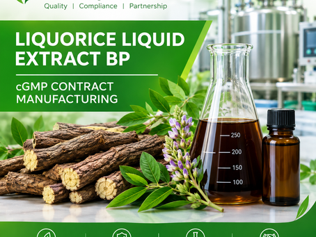 Valerian Tincture Manufacturing Under cGMP Conditions