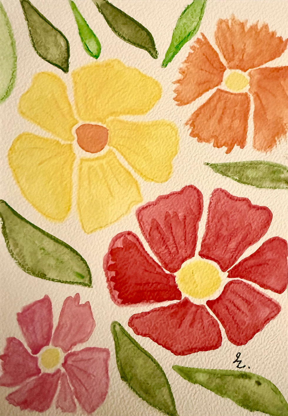 Miniature : Illustration "Fleurs printanières"