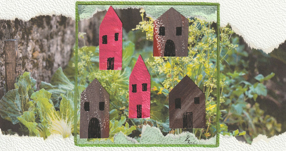 Détail du tableau Village Nature 2