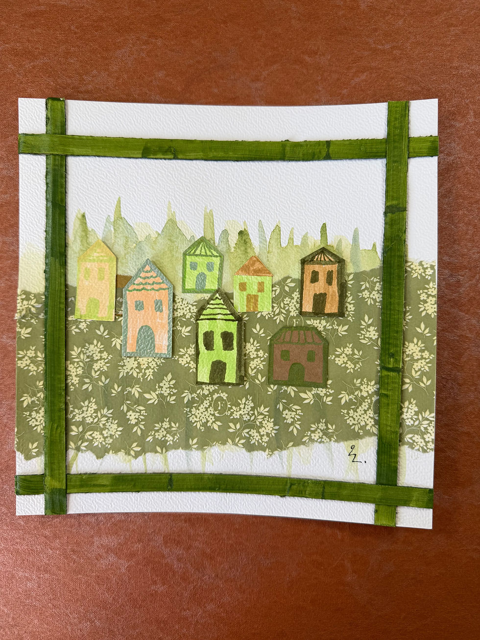 Miniature : Tableau "Un charmant village"