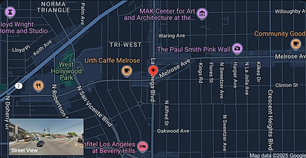 map to our location on melrose and la cienega.