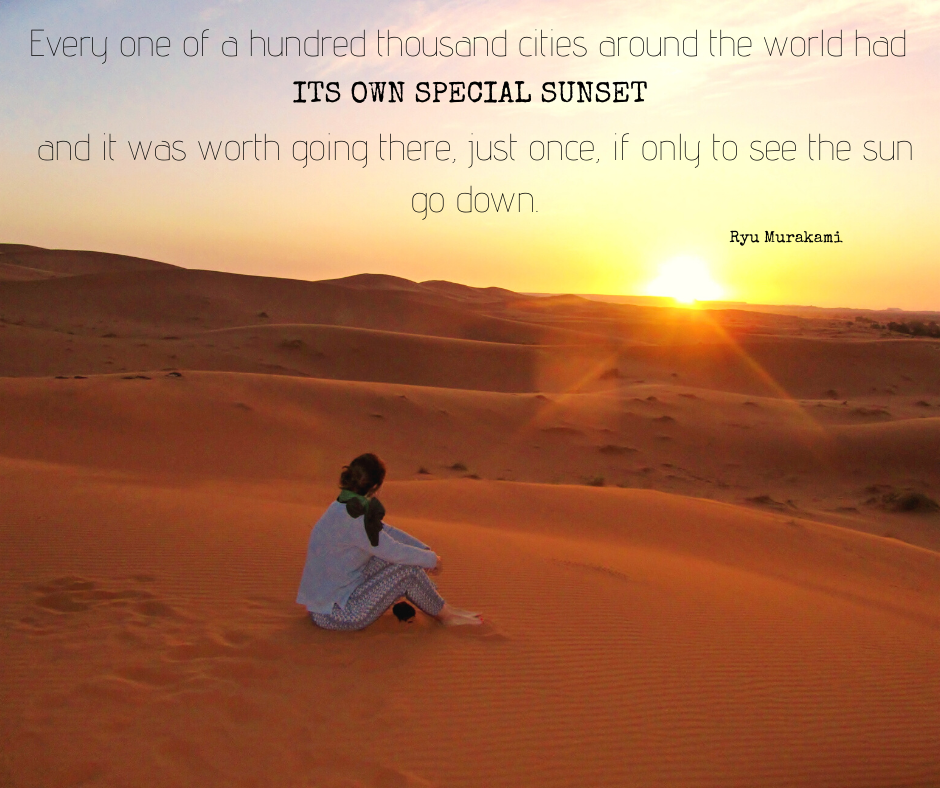Sunset in the Sahara