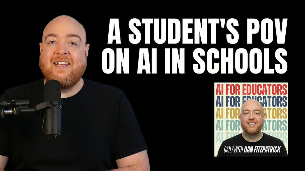 PODCAST: A STUDENT'S POV ON AI IN SCHOOLS