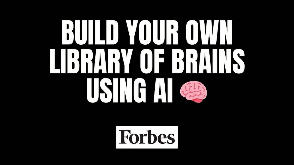 Unlock Genius Ideas By Building Your Own Library Of AI Brains
