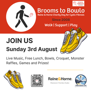 BROOMS TO BOWLO - Raine & Horne Charity Day for Cystic Fibrosis - 3rd August