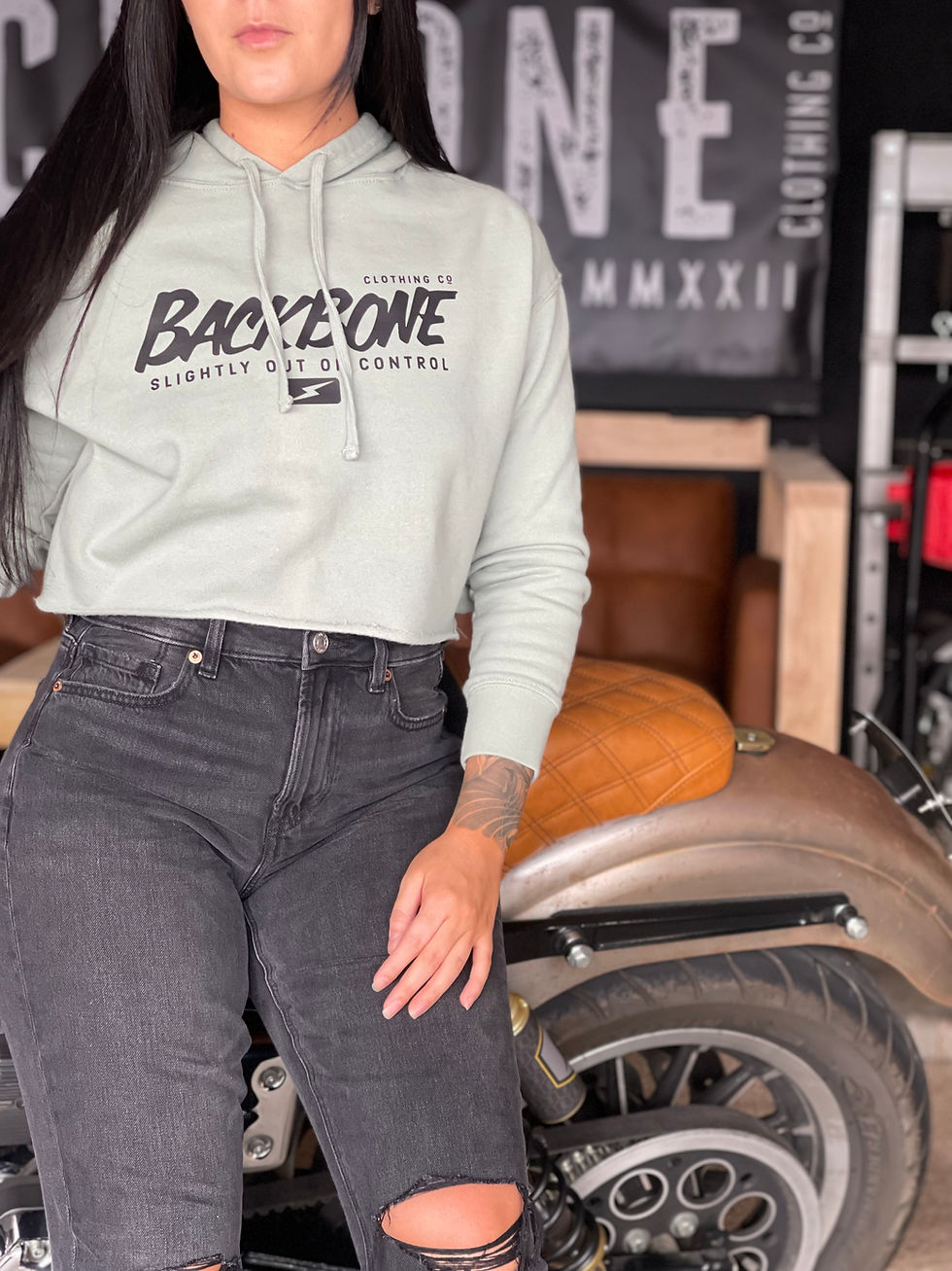 Thumbnail: SLIGHTLY OUT OF CONTROL CROP HOODIE