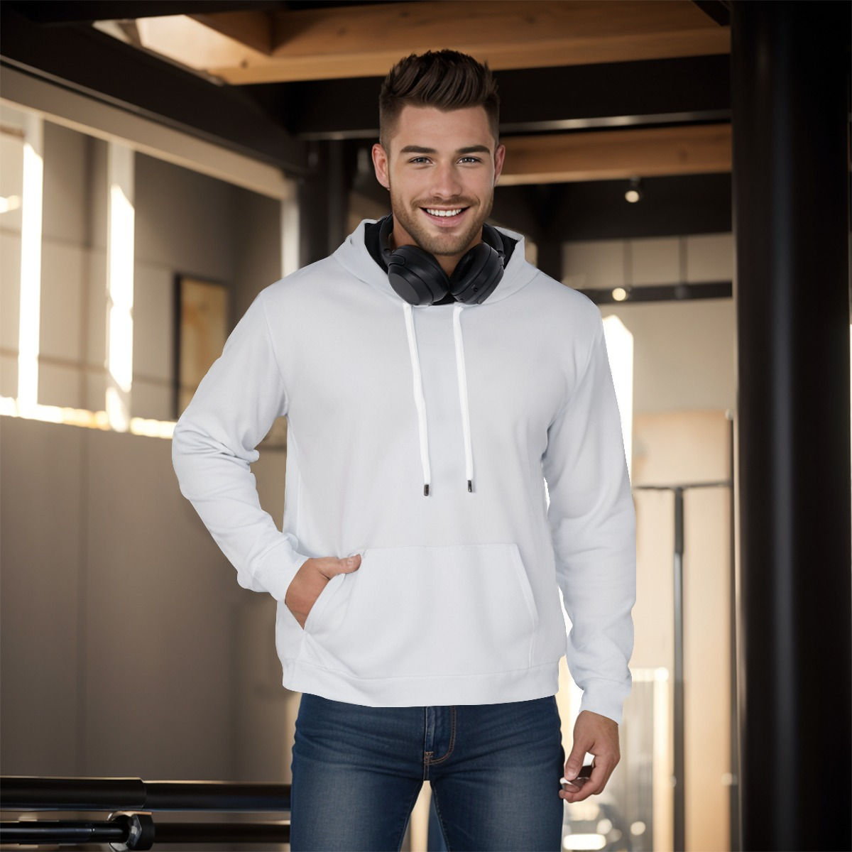 All-Over Print Men's Pullover Hoodie