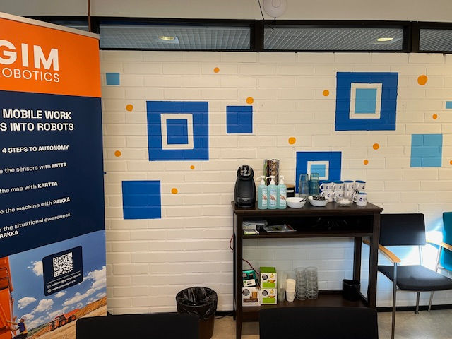 big meeting room wall