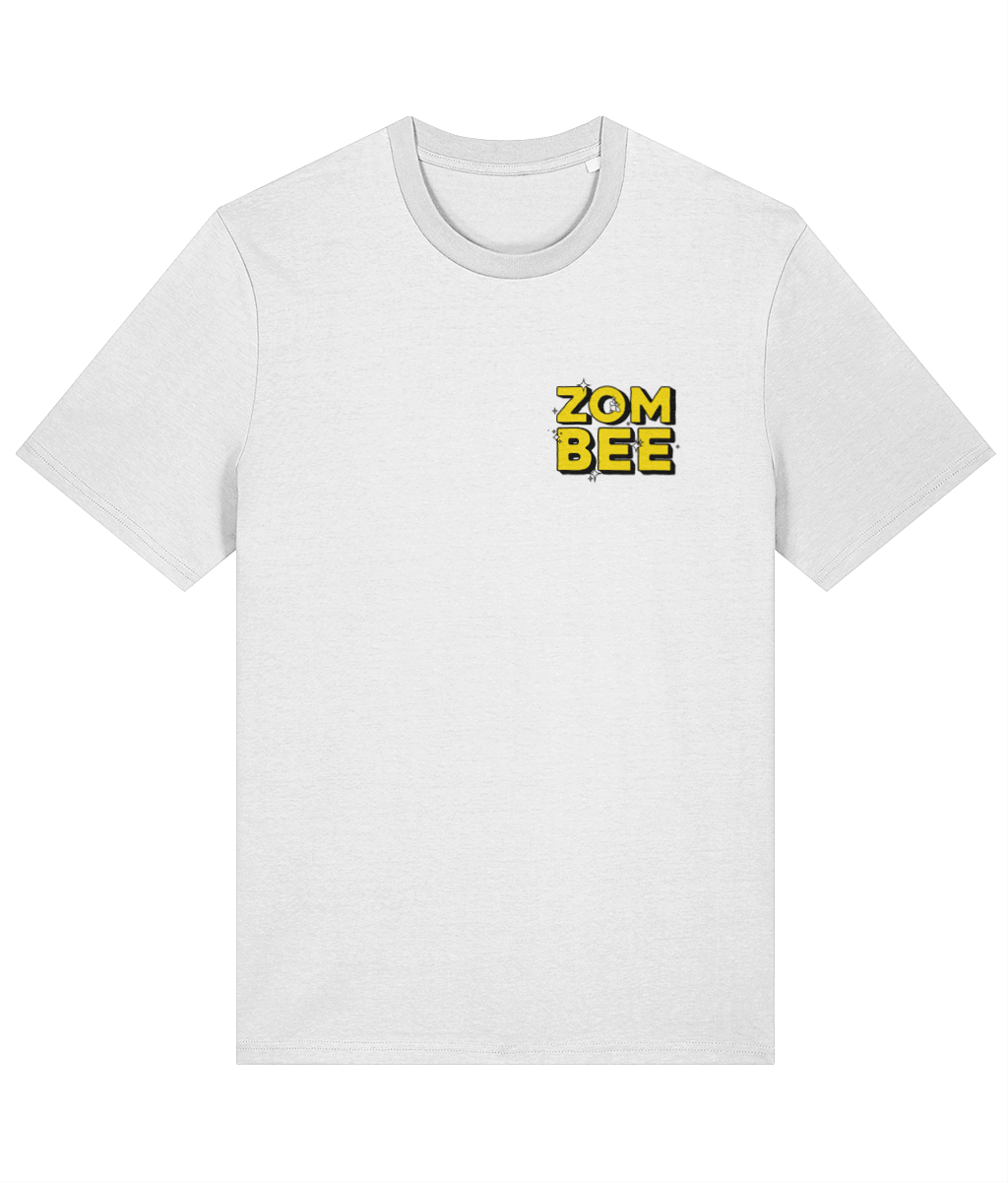 ZomBee Tee with Wrapped Yellow Text