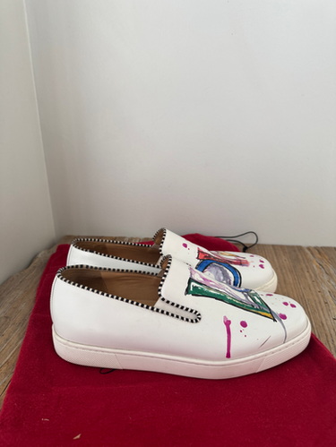 靴 Christian Louboutin Christian Louboutin Size 38 LOVE Sneakers | Back On The Rack Gul