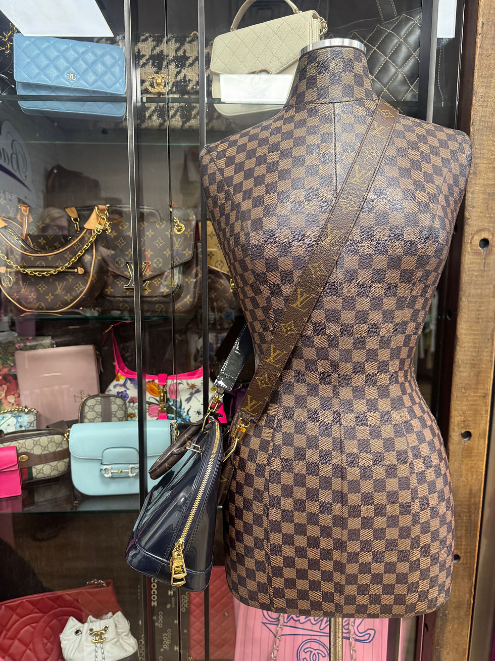 Thumbnail: LV Navy Patent/Monogram Alma BB