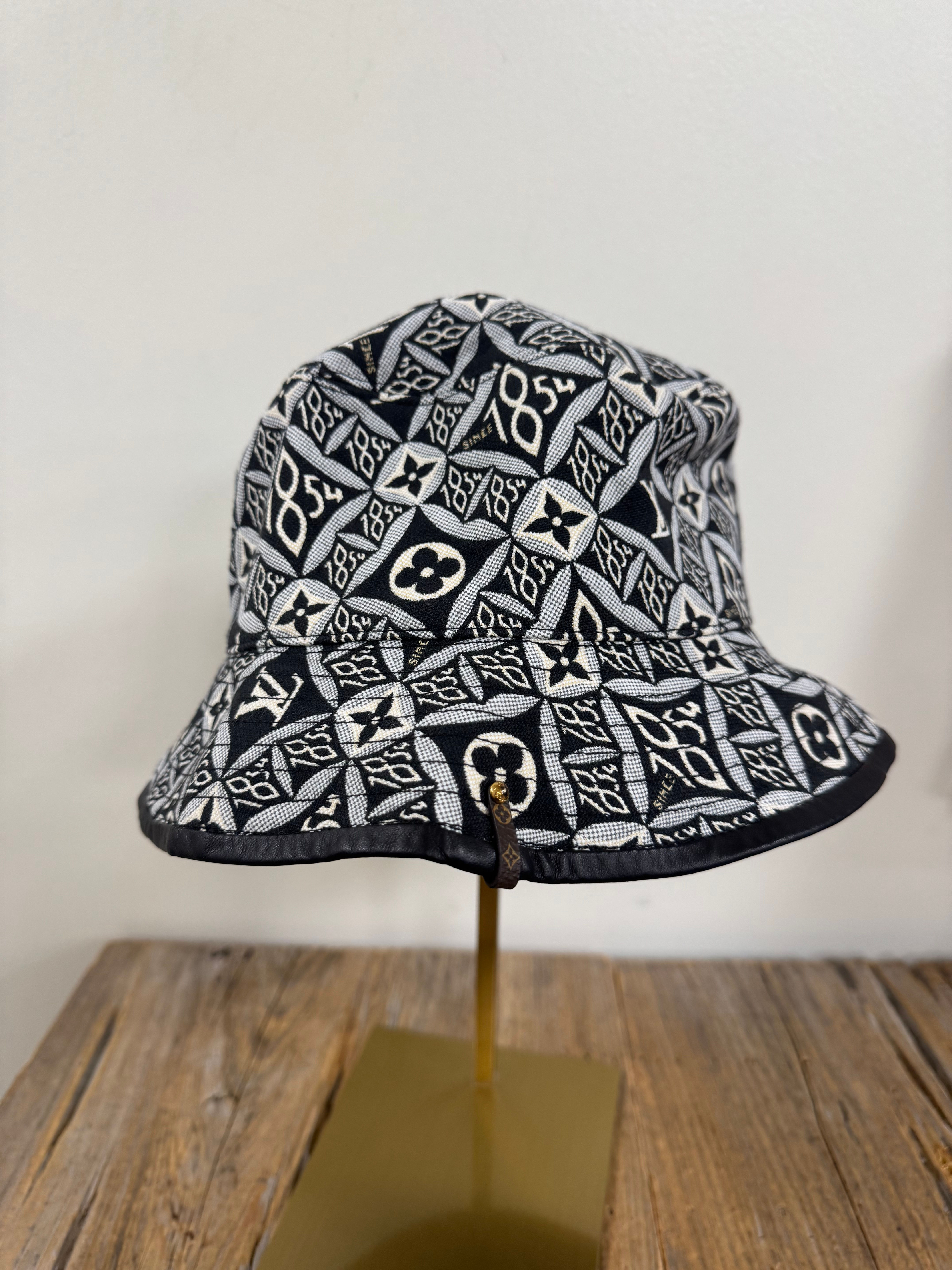 LV Jacquard Since 1854 Bucket Hat Medium Grey