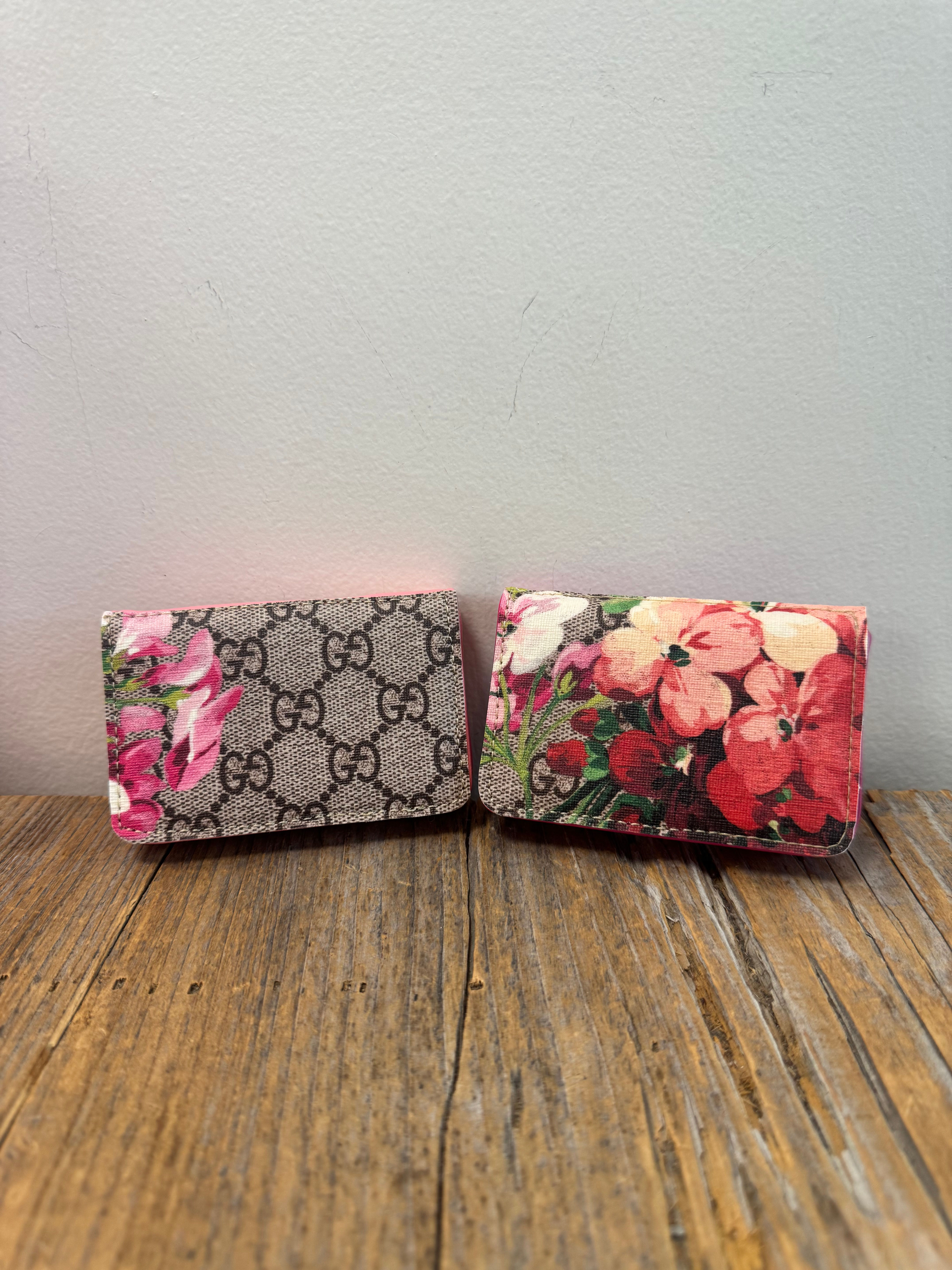 Upcycled GG Bloom Cardholders