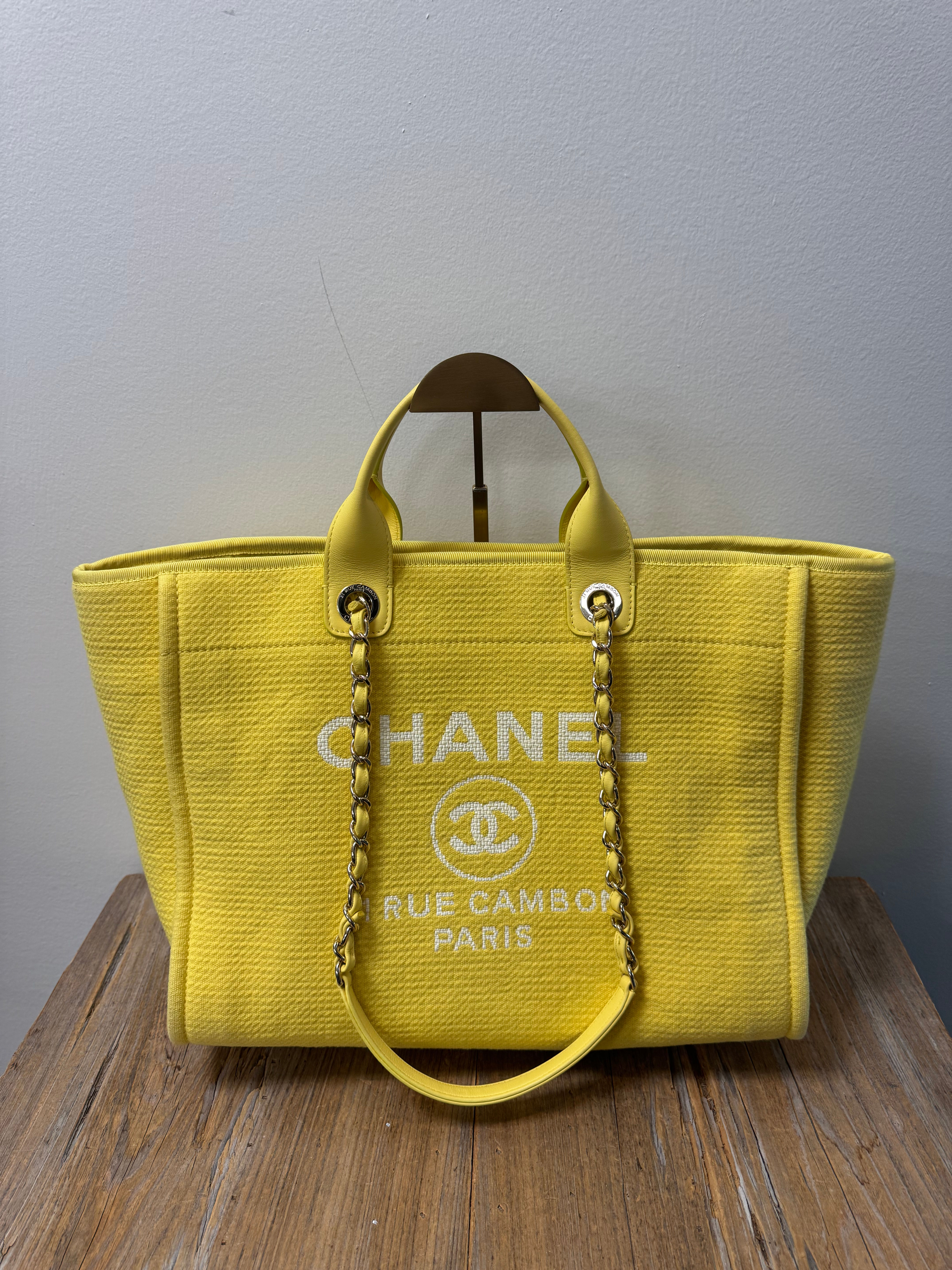 Chanel Deauville Tote in Yellow