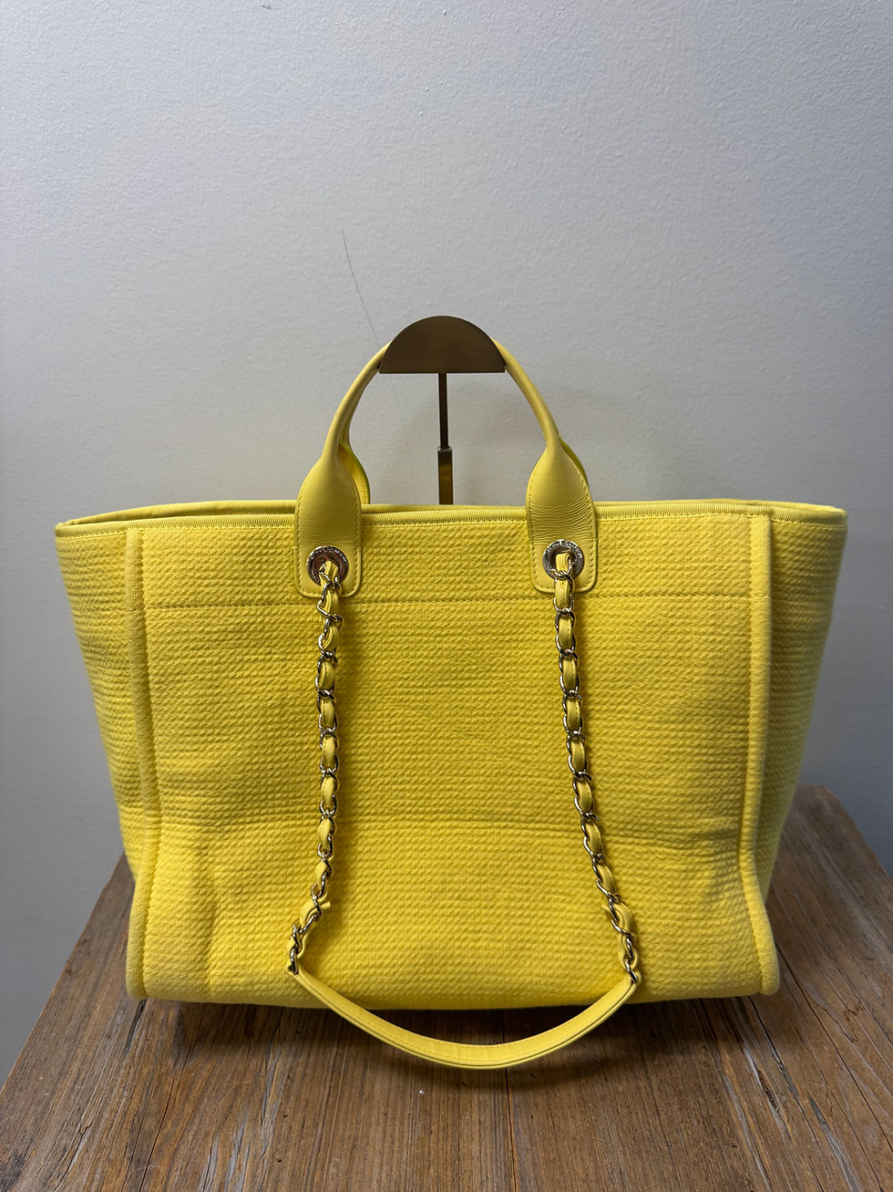 Thumbnail: Chanel Deauville Tote in Yellow