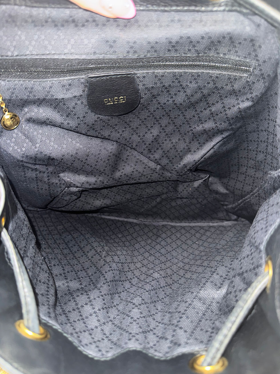 Thumbnail: Vintage Gucci Bamboo Backpack