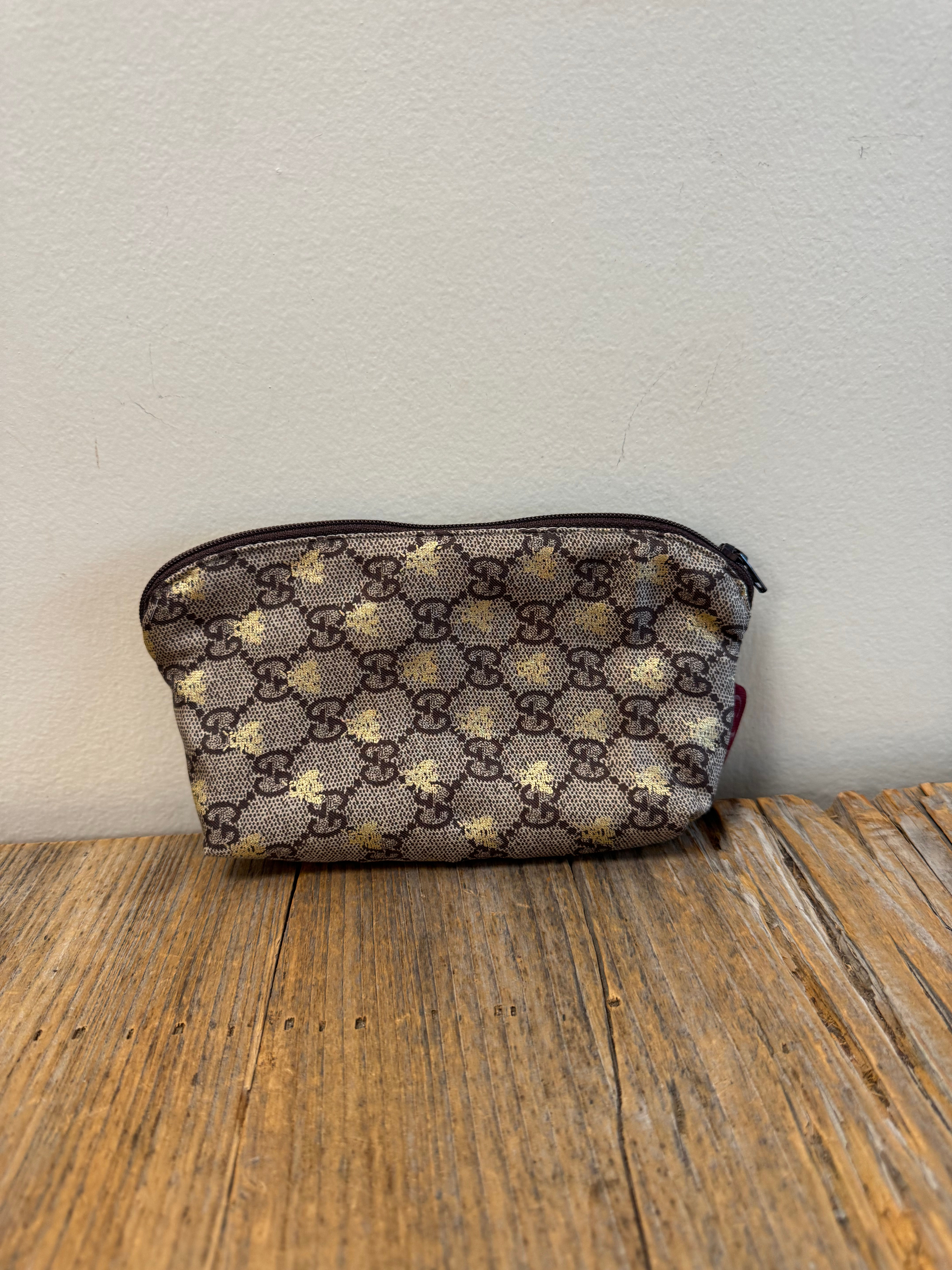 Vintage Gucci Scarf Cosmetic Pouch