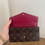 Thumbnail: LV Monogram/Fuchsia Sarah Wallet