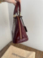Thumbnail: LV Maroon Patent Alma BB