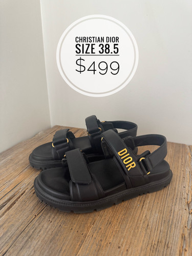 【最終値下げ】正規品クリスチャンディオール Dioract サンダル38ブラック Dior size 38.5 Black Dioract Sandals | Back On The Rack Gul