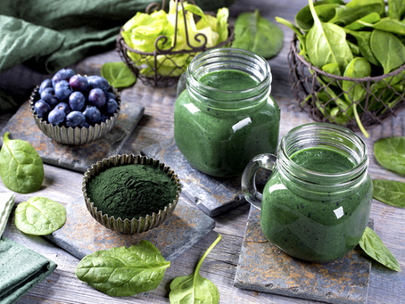 Spirulina il cianobatterio o più comunemente l' alga in cucina 