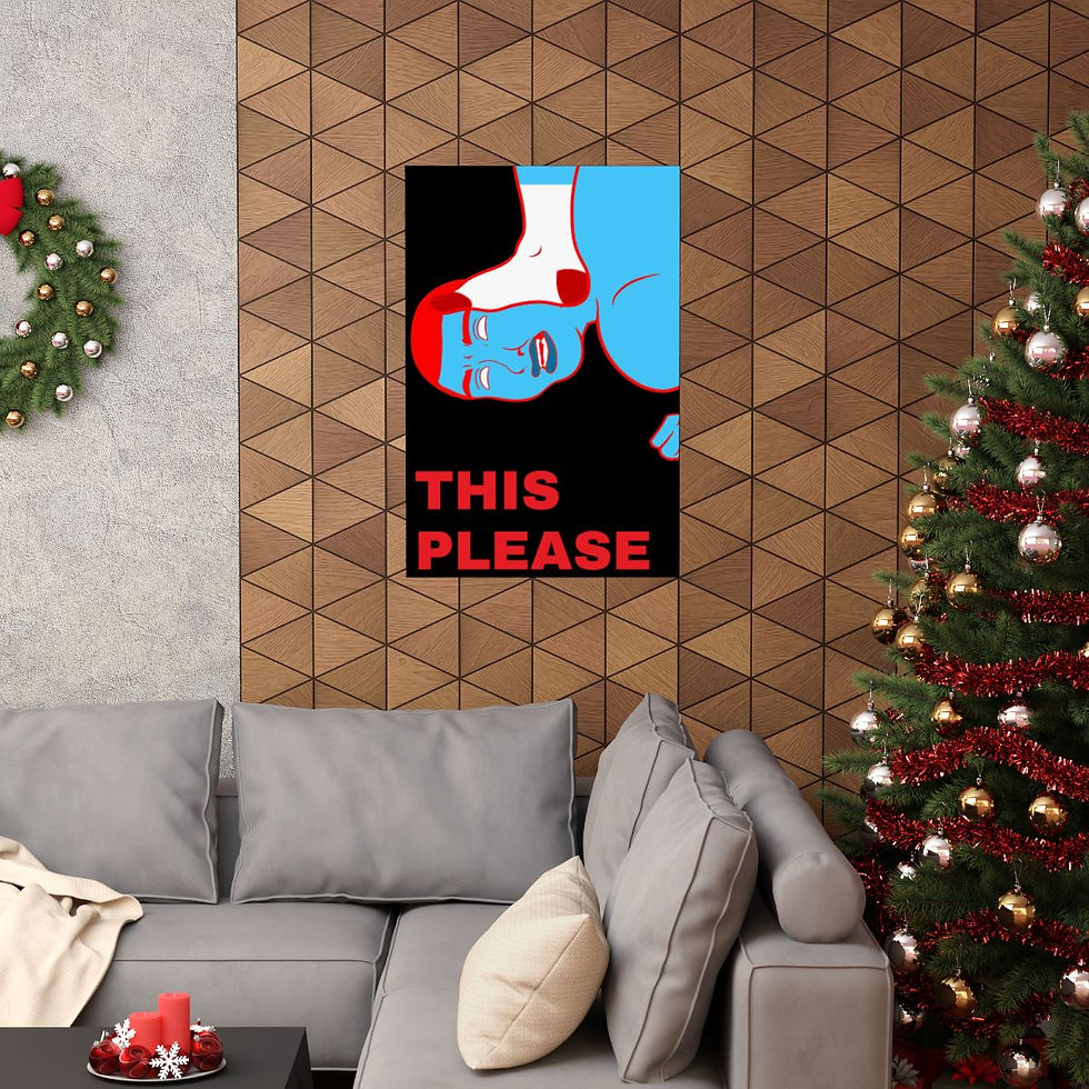 Thumbnail: This Please Matte Poster [Black/Red] By FKAYaga