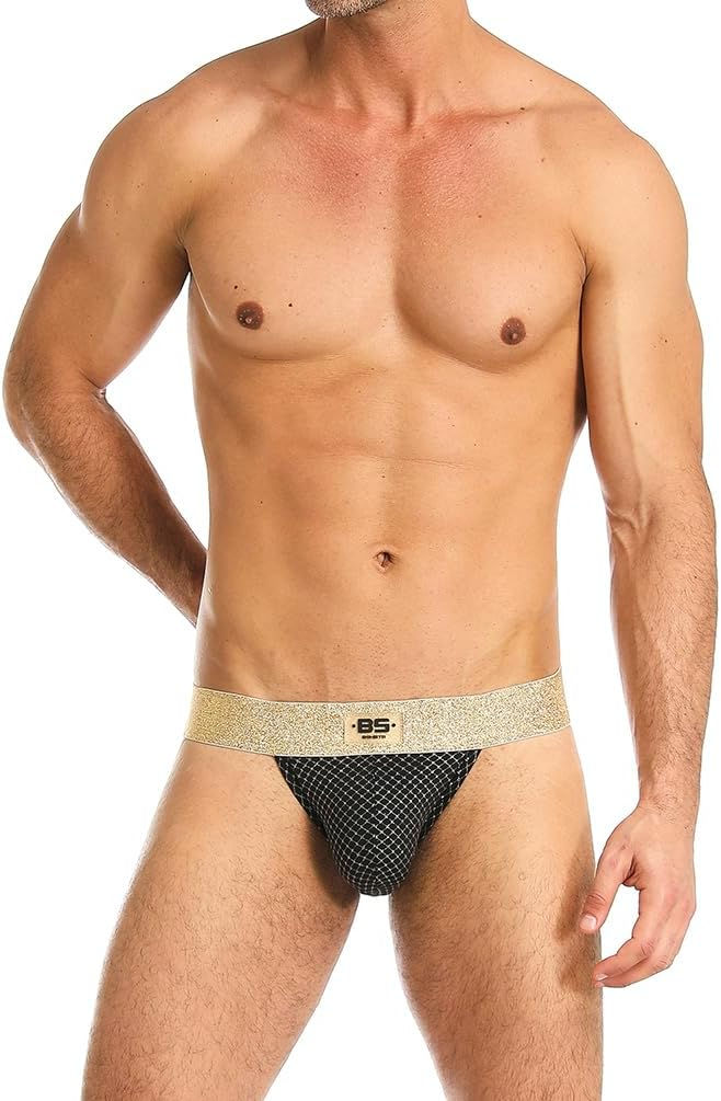Thumbnail: BSHETR Athletic Supporters 4-Pack Cotton Work Out Underwear