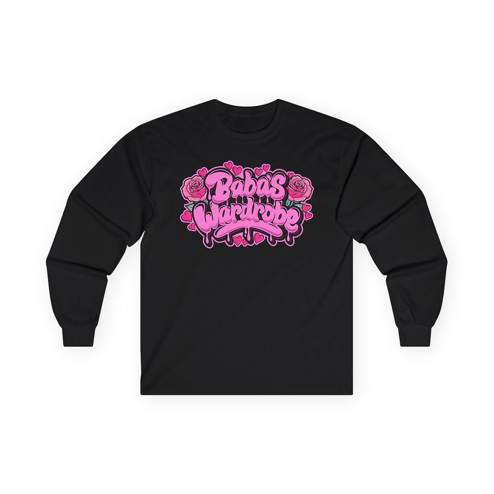 Thumbnail: Limited Edition Baba's Wardrobe Valentine's Day Graphic Logo Themed Long Sleeve 