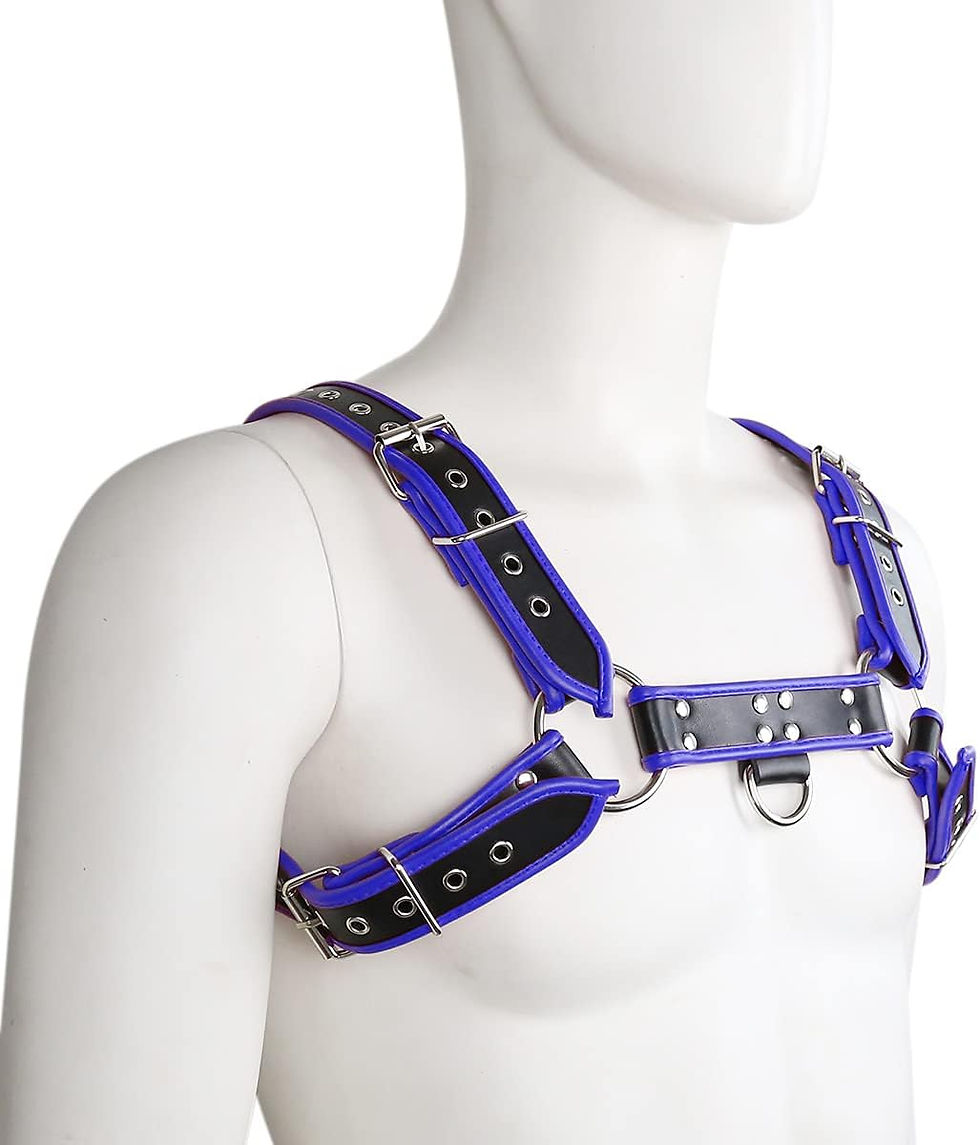 Thumbnail: Men's Adjustable Leather Harness 