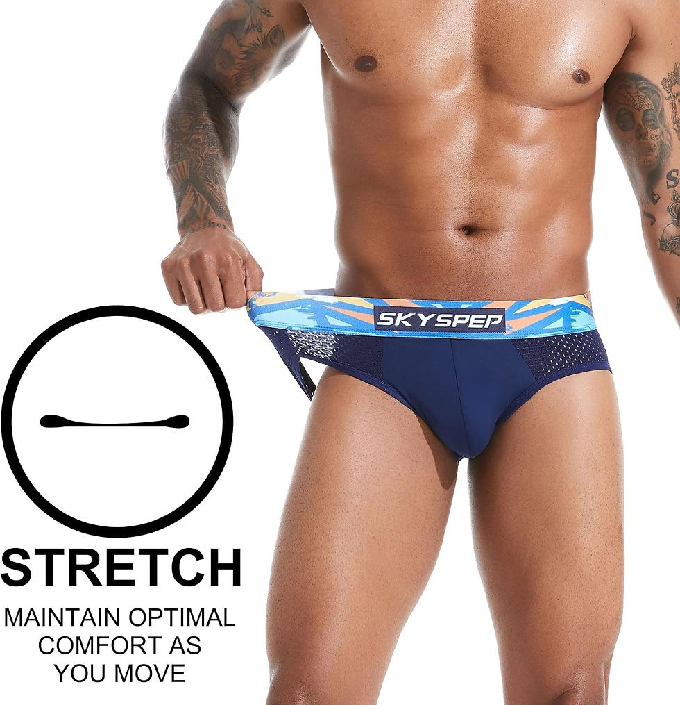 Thumbnail: SKYSPER Men's Mesh Jockstrap Set 