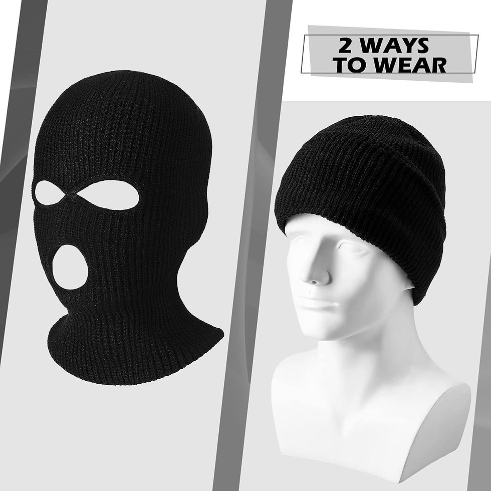 Thumbnail: 3 Pc 3 Hole Balaclava By SANITOR